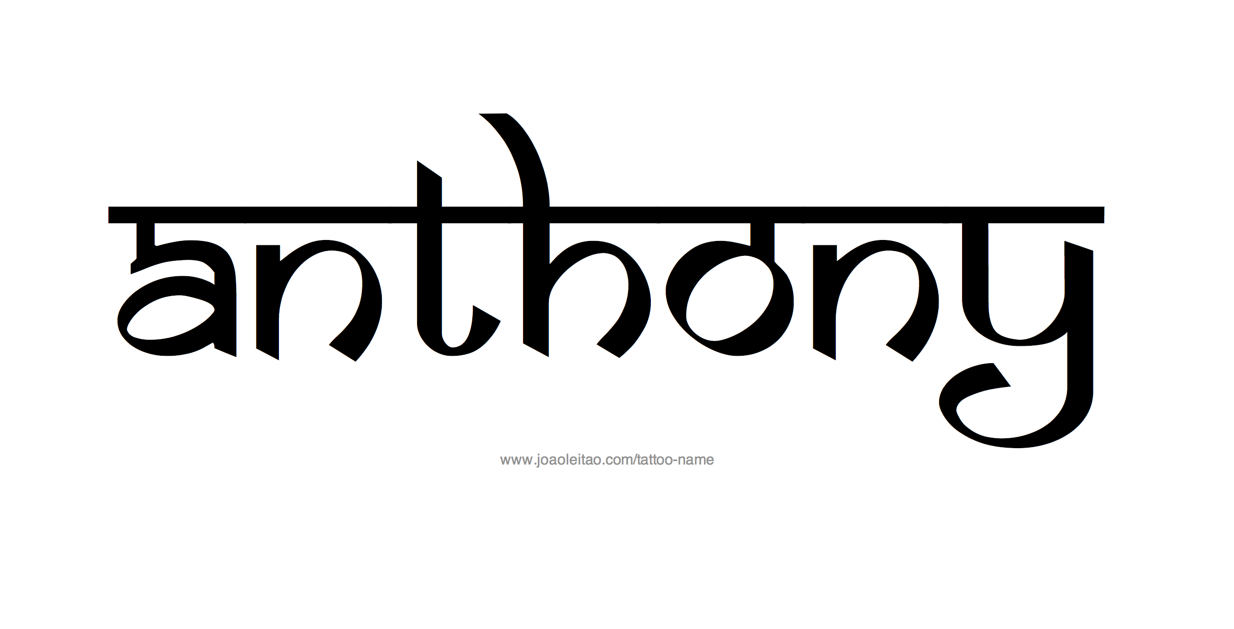 Tattoo Design Name Anthony