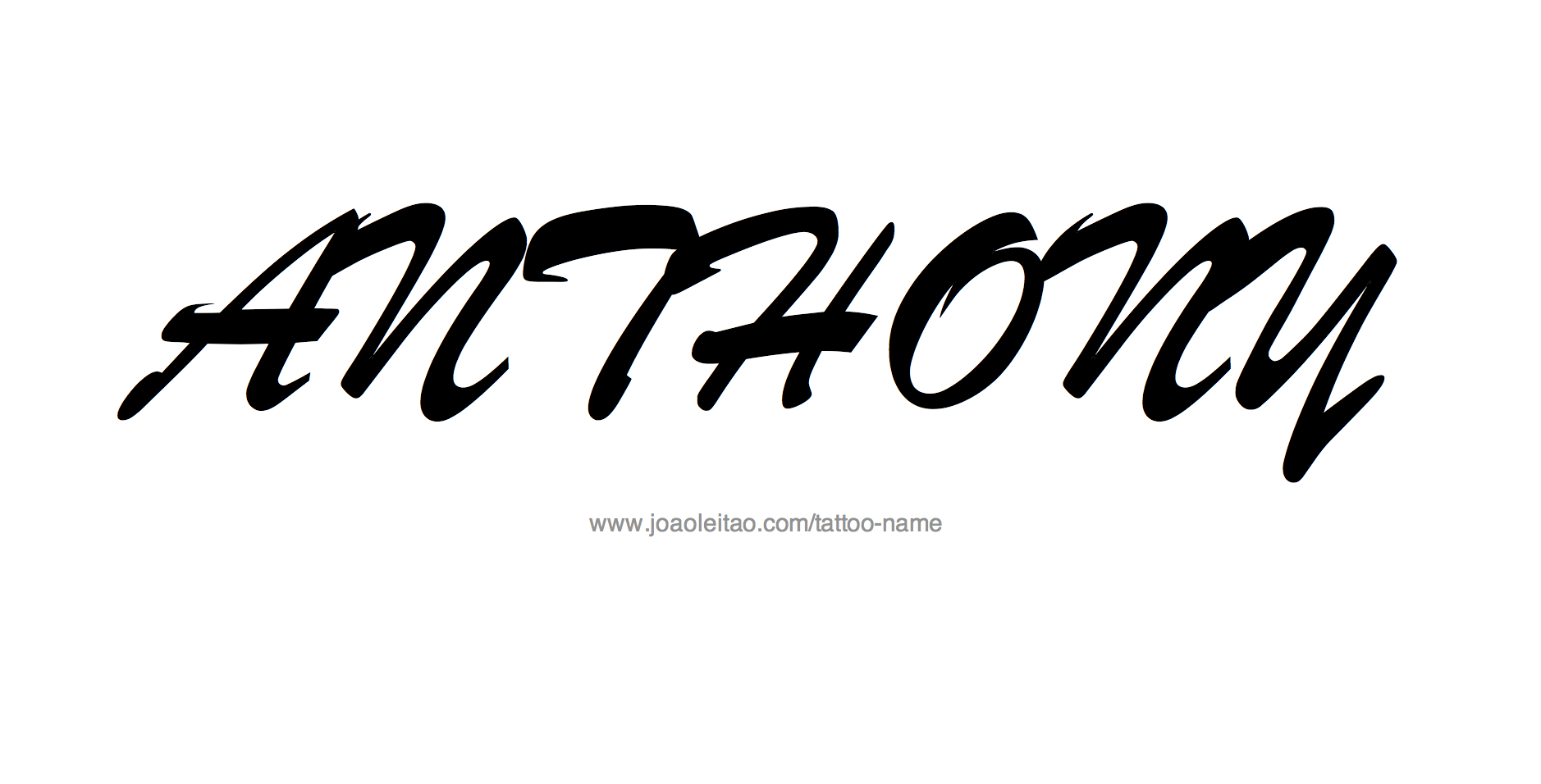 Tattoo Design Name Anthony