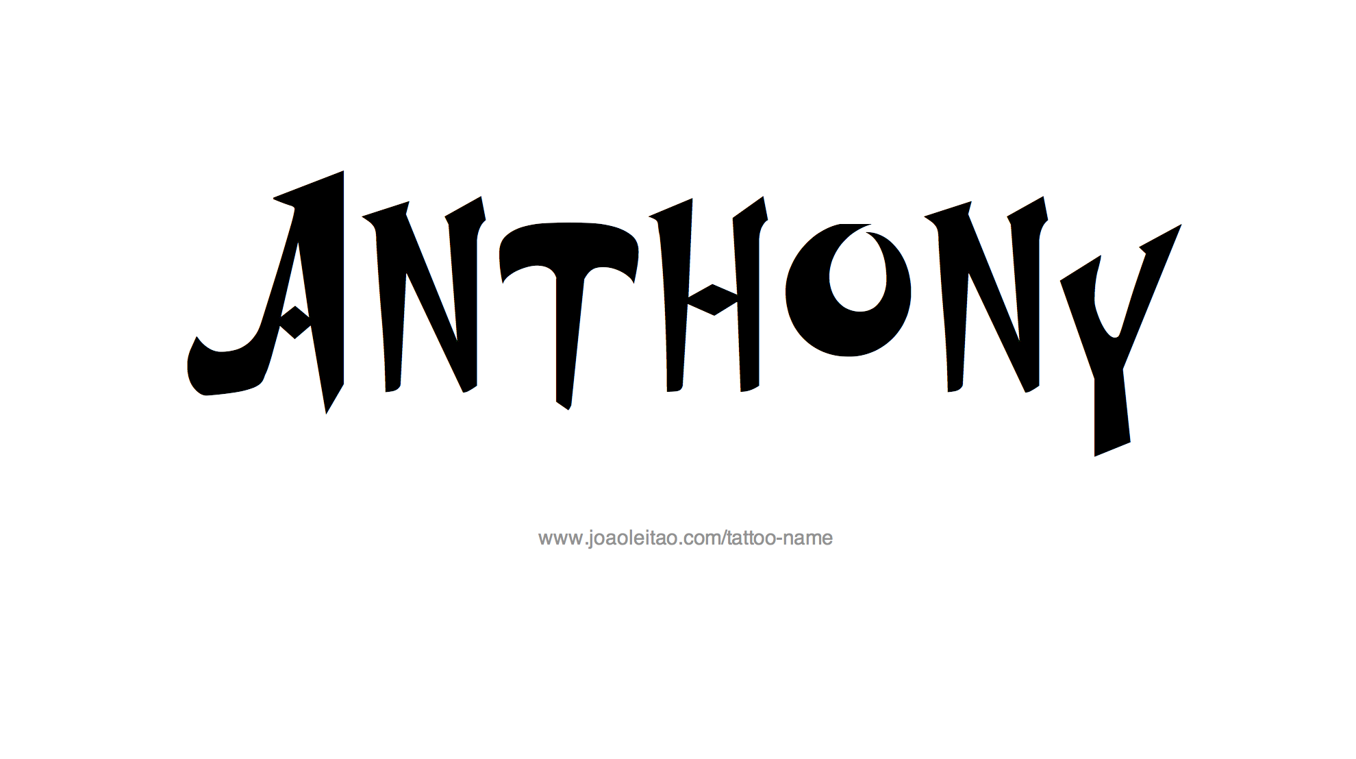 Anthony Name Tattoo Designs