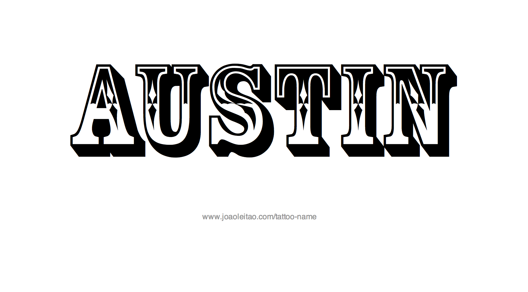 Tattoo Design Name Austin