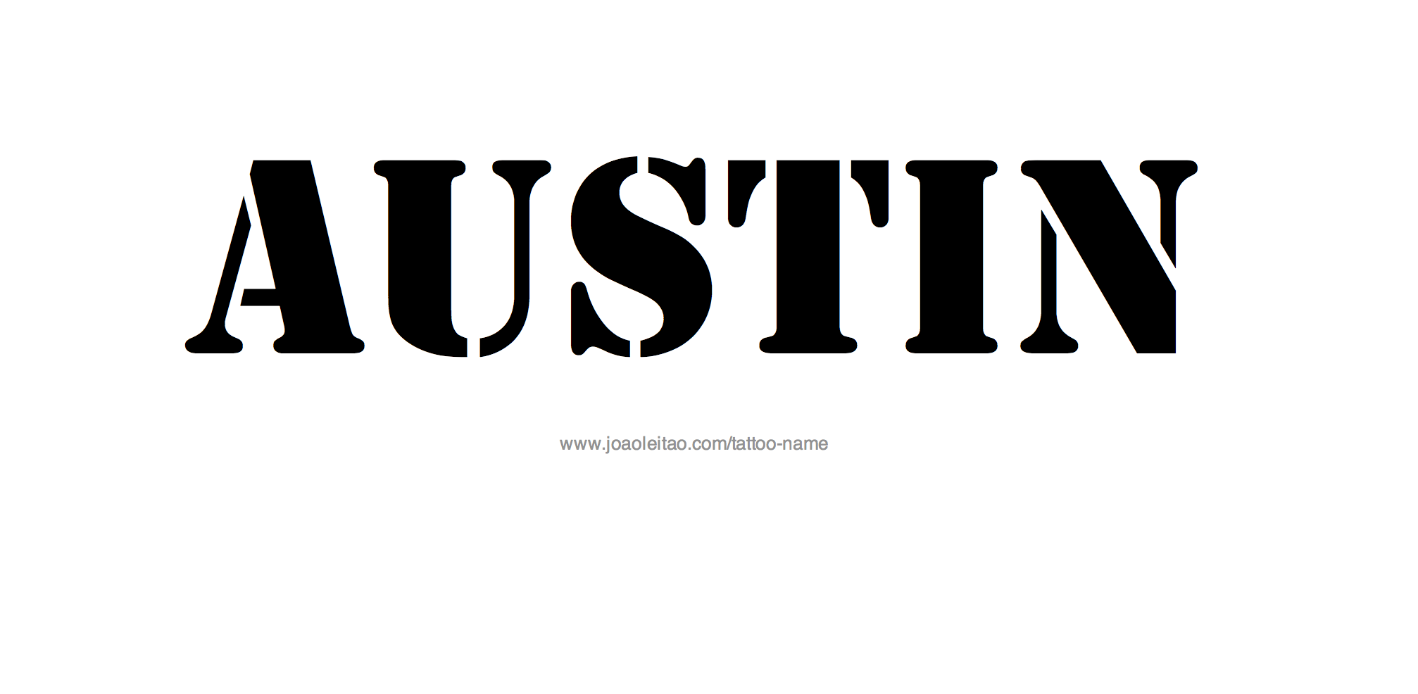 Tattoo Design Name Austin