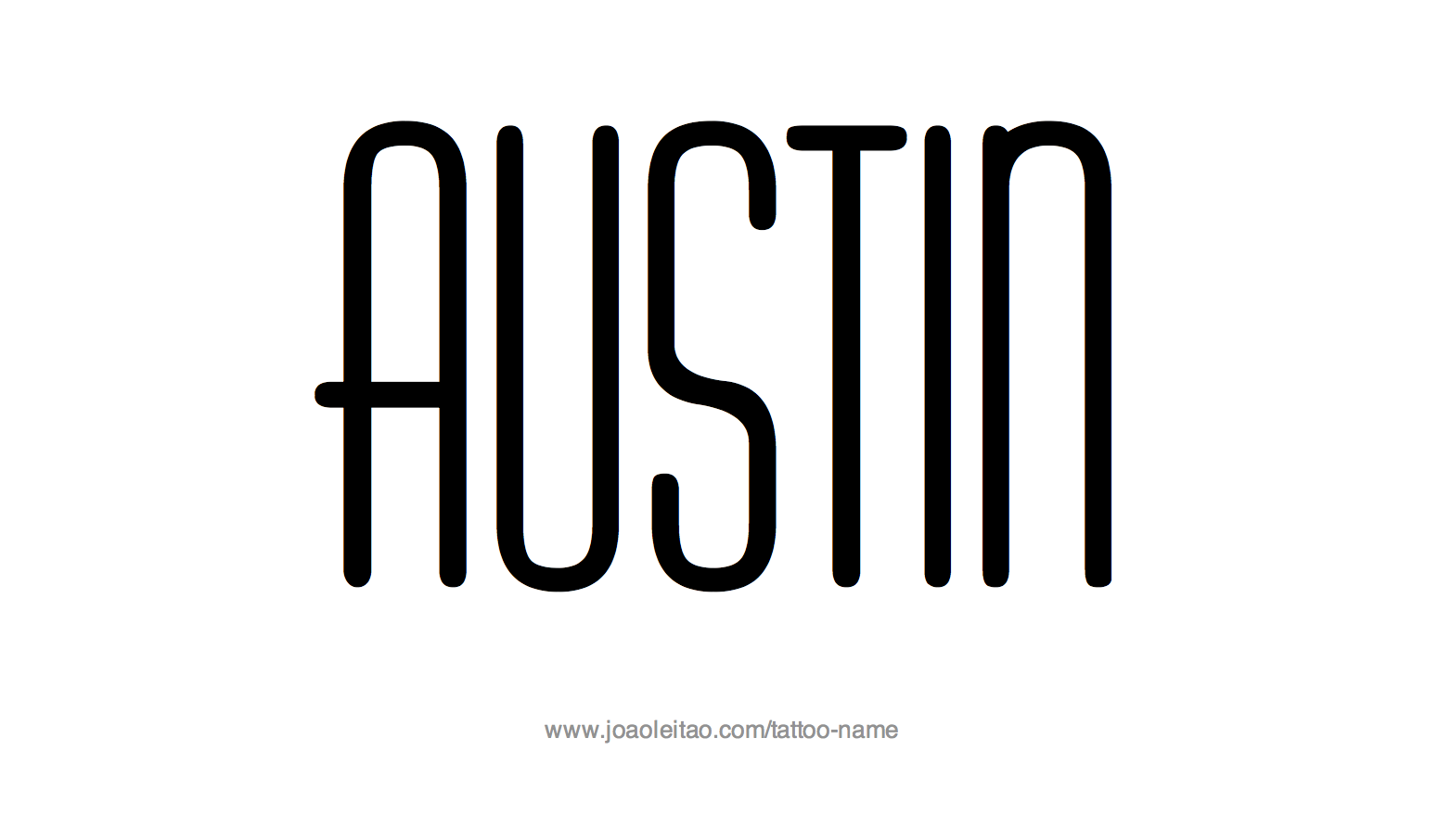 Tattoo Design Name Austin