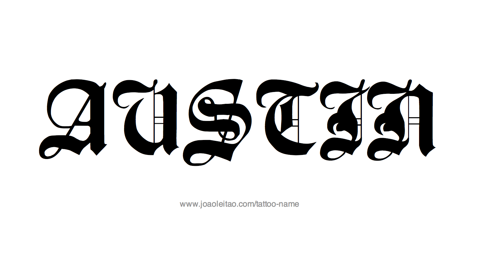 Tattoo Design Name Austin