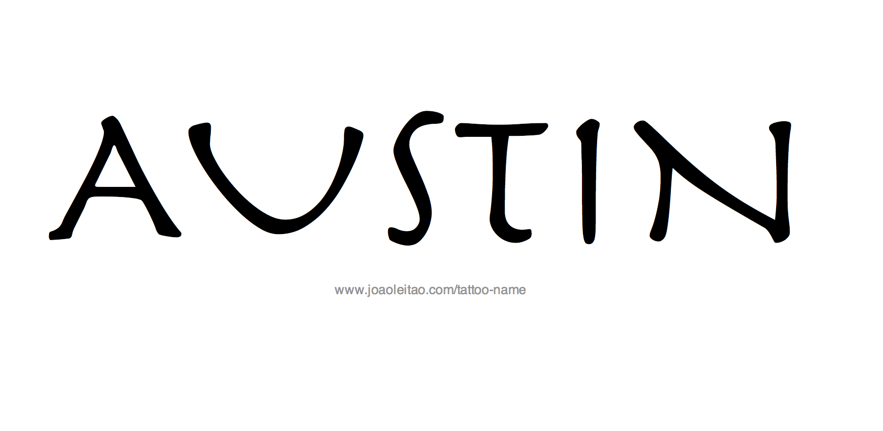 Tattoo Design Name Austin