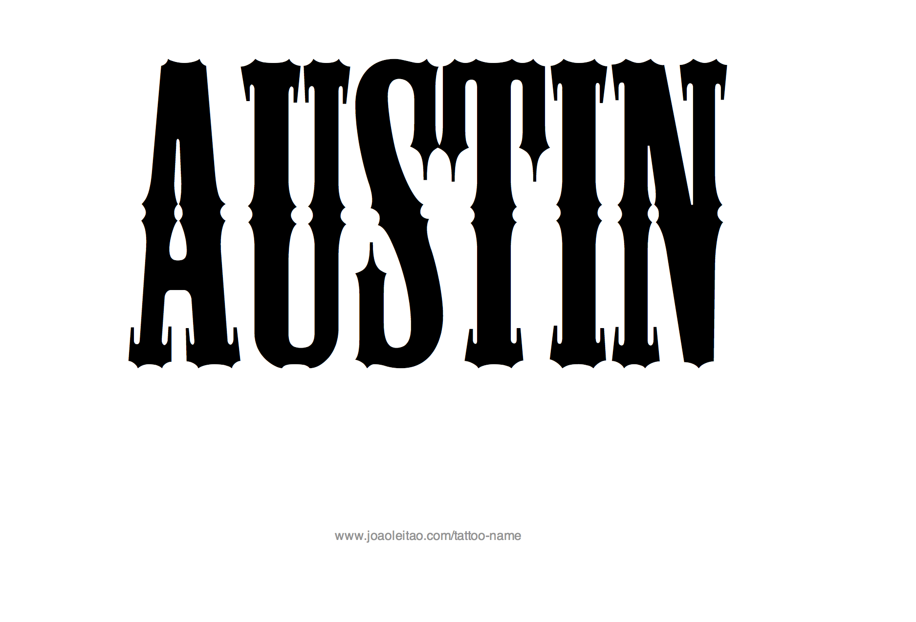 Tattoo Design Name Austin