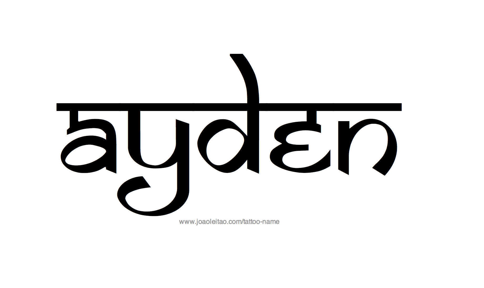 Ayden Name Tattoo Designs