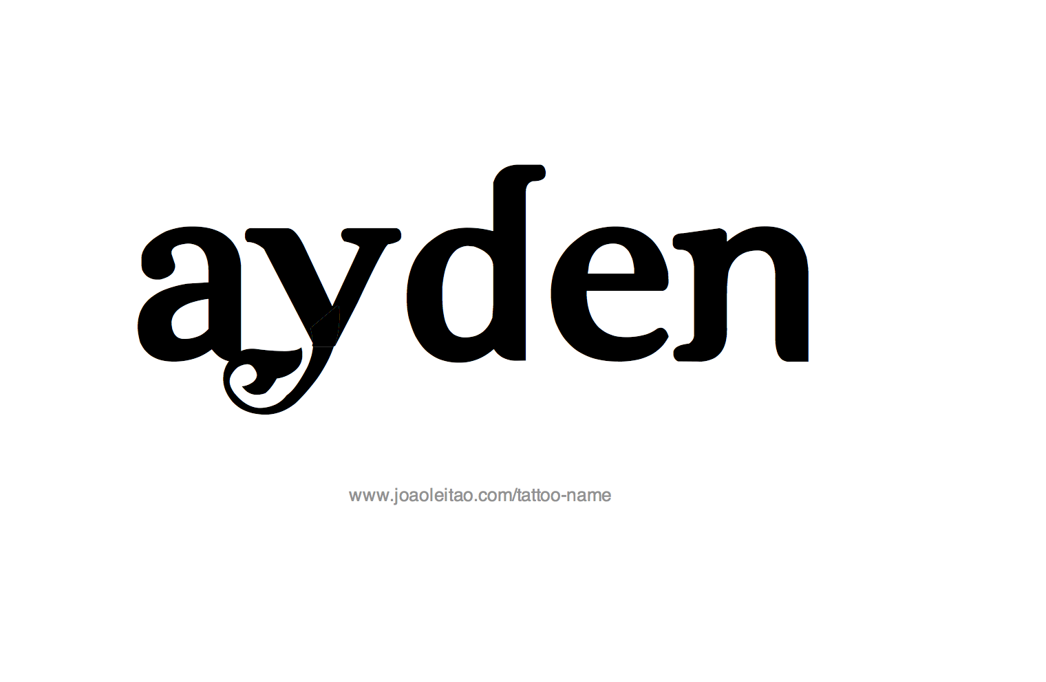 Tattoo Design Name Ayden