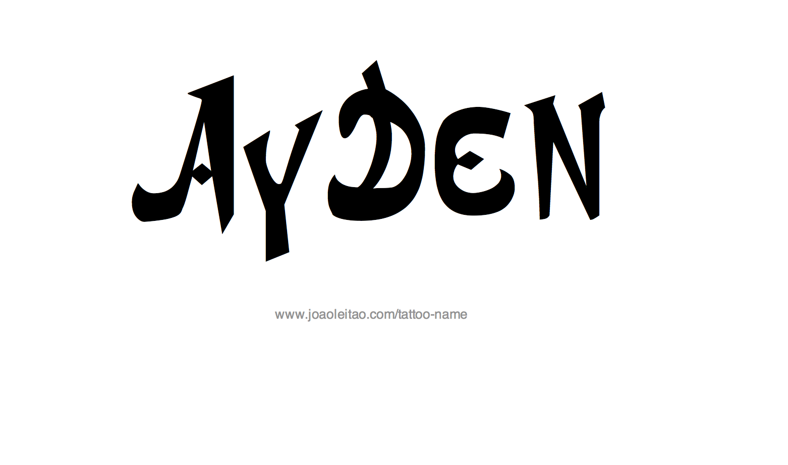 Tattoo Design Name Ayden