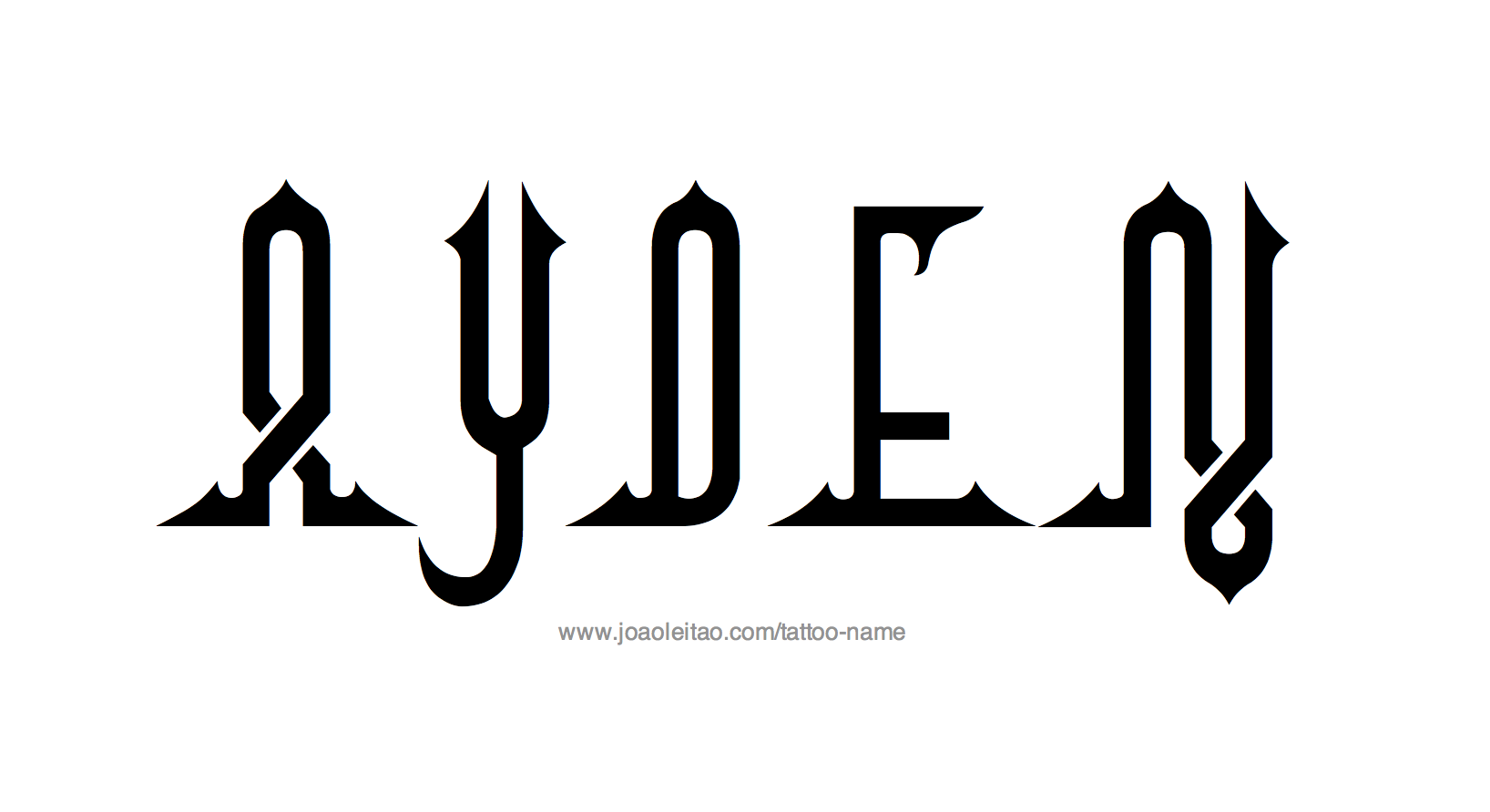 Ayden Name Tattoo Designs