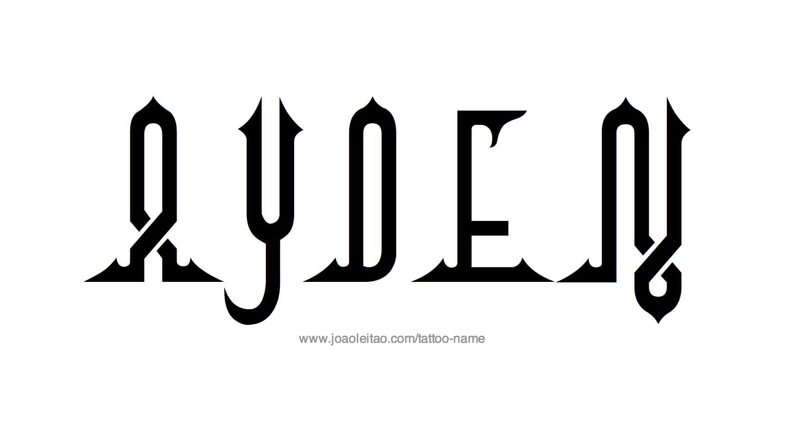 Tattoo Design Name Ayden