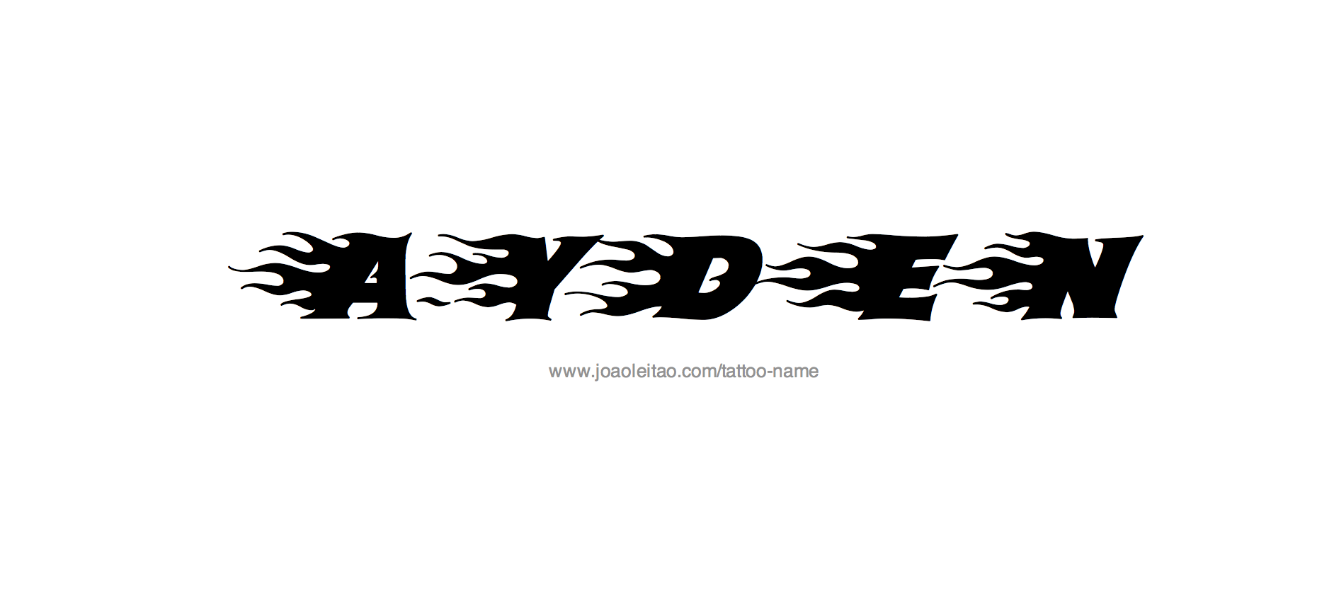 Tattoo Design Name Ayden