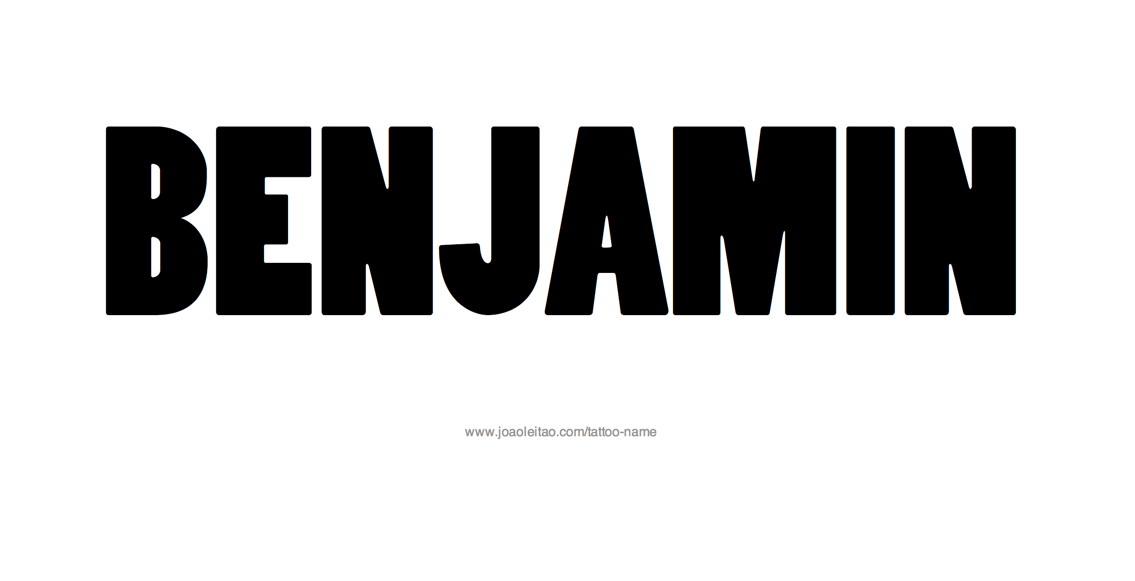 Tattoo Design Name Benjamin