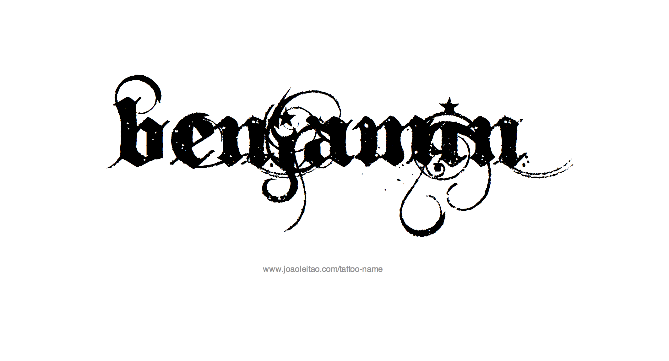 Tattoo Design Name Benjamin