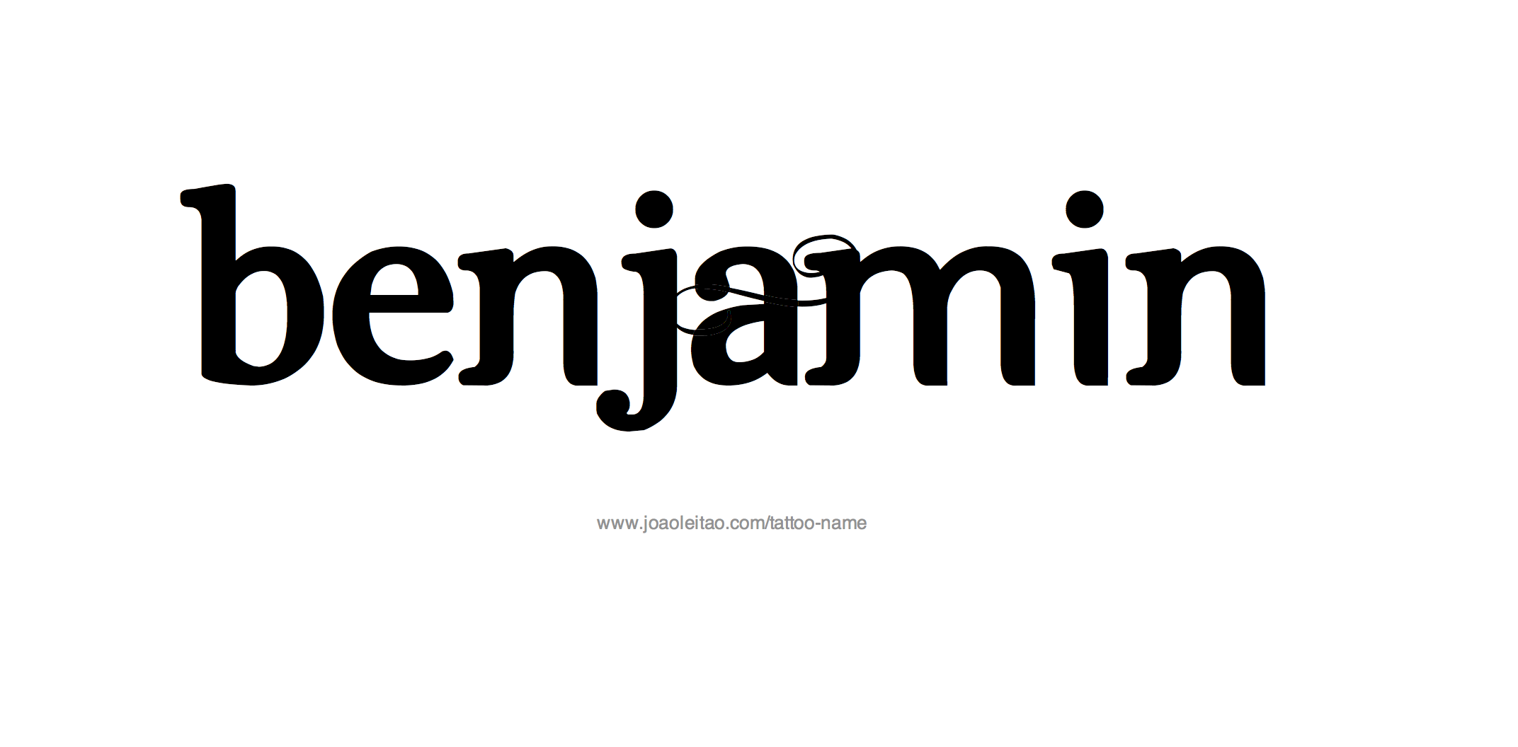 Tattoo Design Name Benjamin