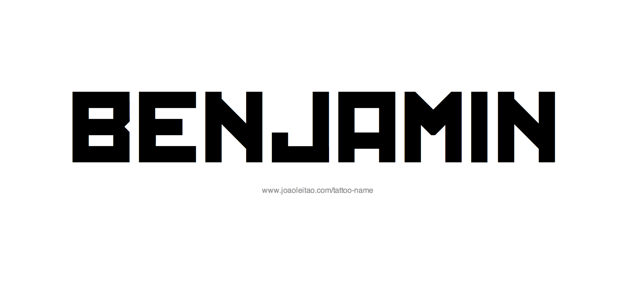 Tattoo Design Name Benjamin