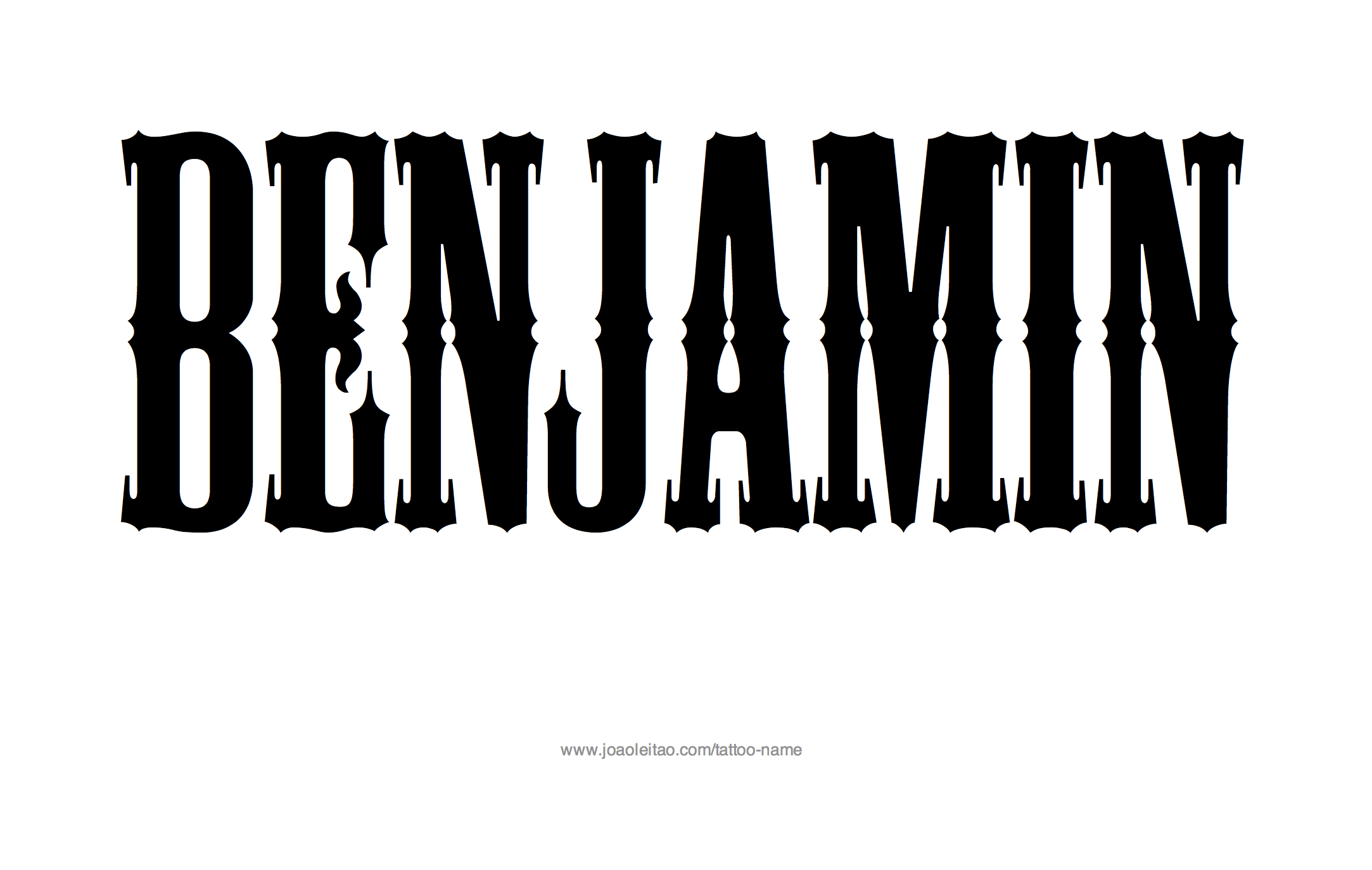 Tattoo Design Name Benjamin