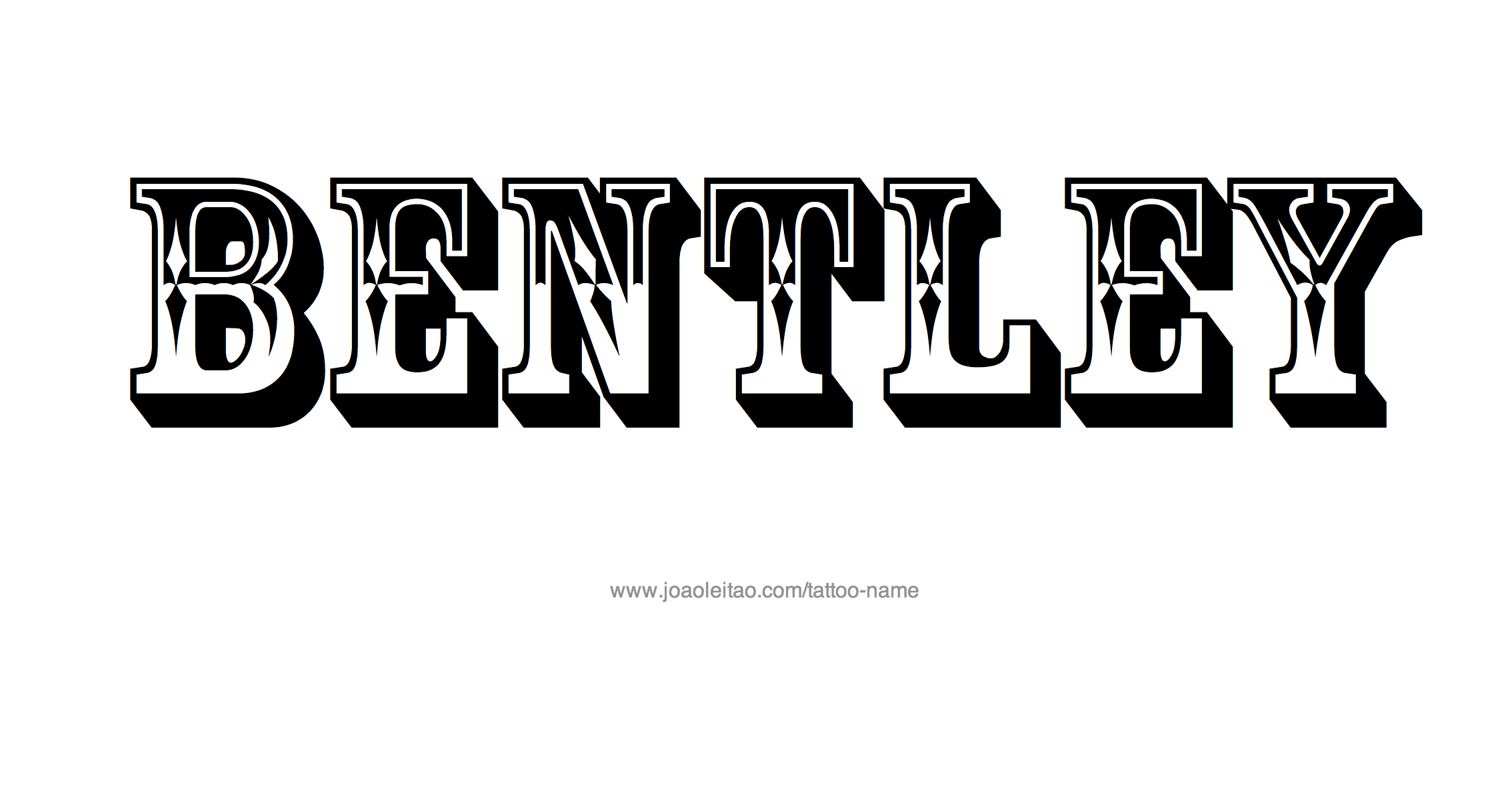 Tattoo Design Name Bentley