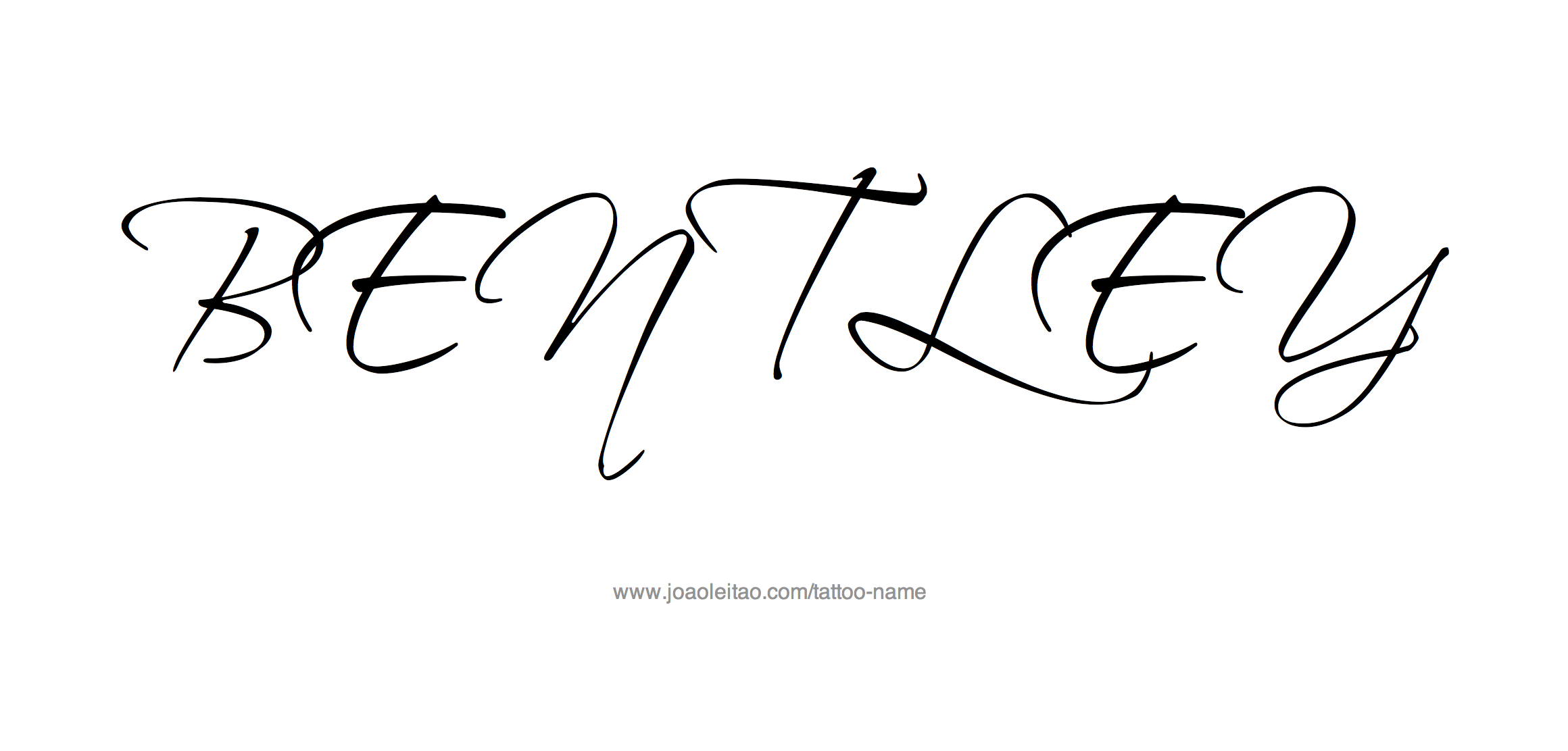 Tattoo Design Name Bentley