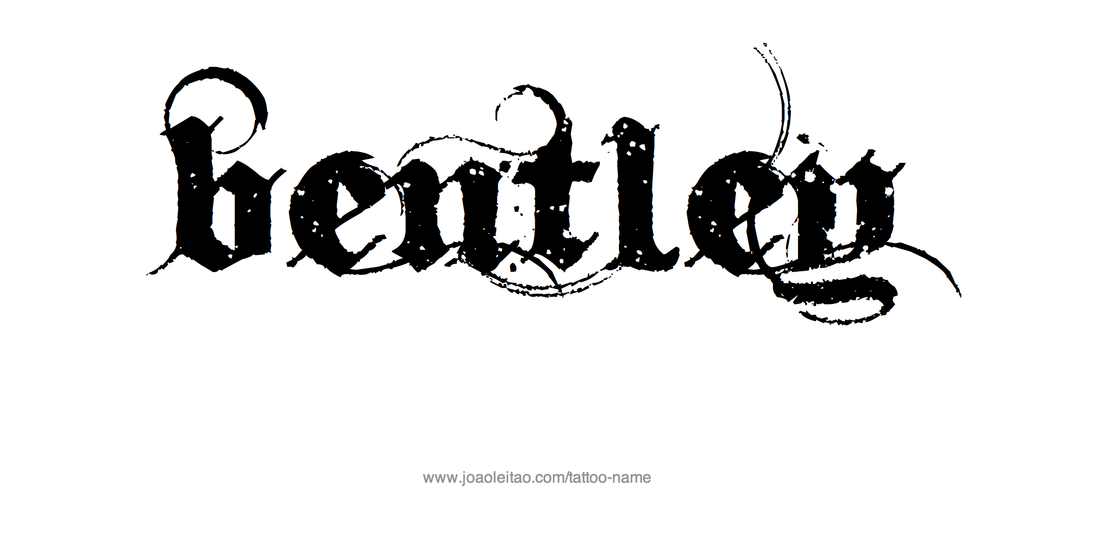 Tattoo Design Name Bentley