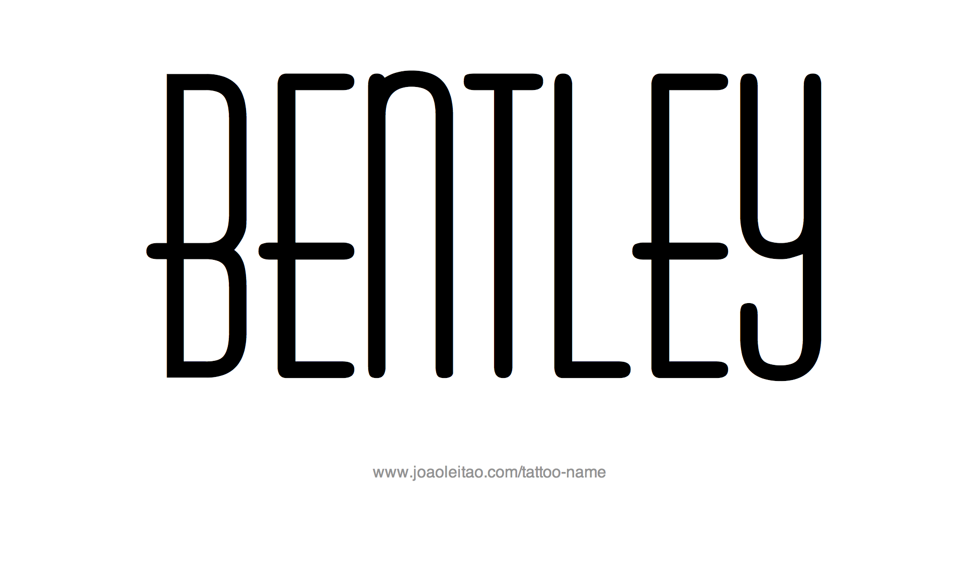 Tattoo Design Name Bentley