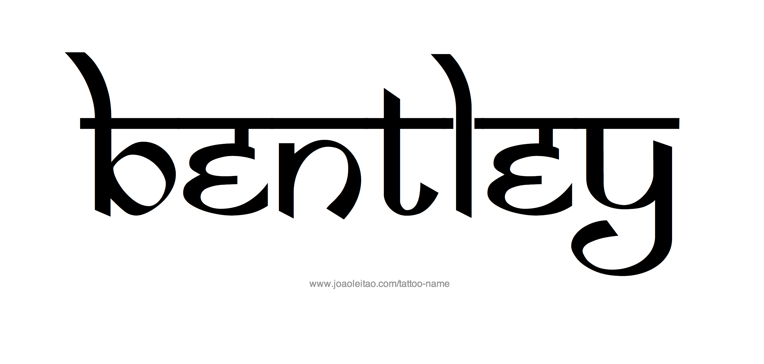 Tattoo Design Name Bentley