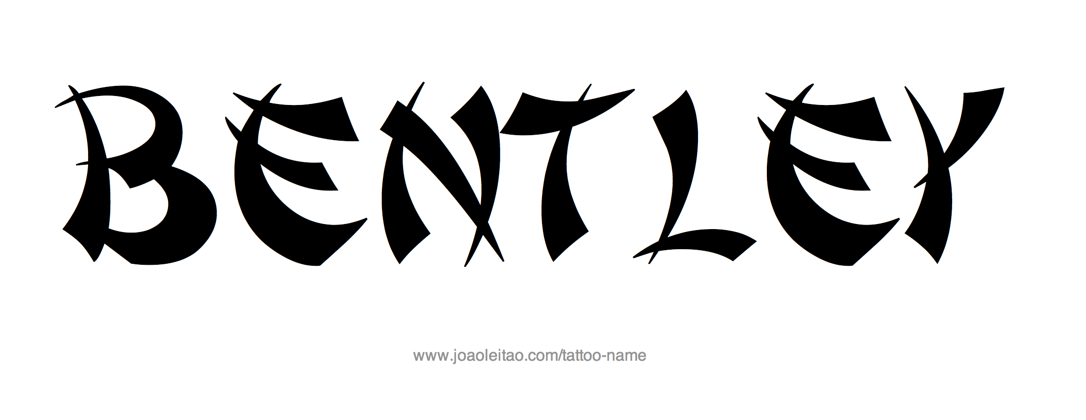 Tattoo Design Name Bentley