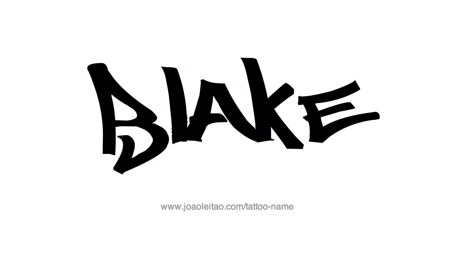 Tattoo Design Name Blake