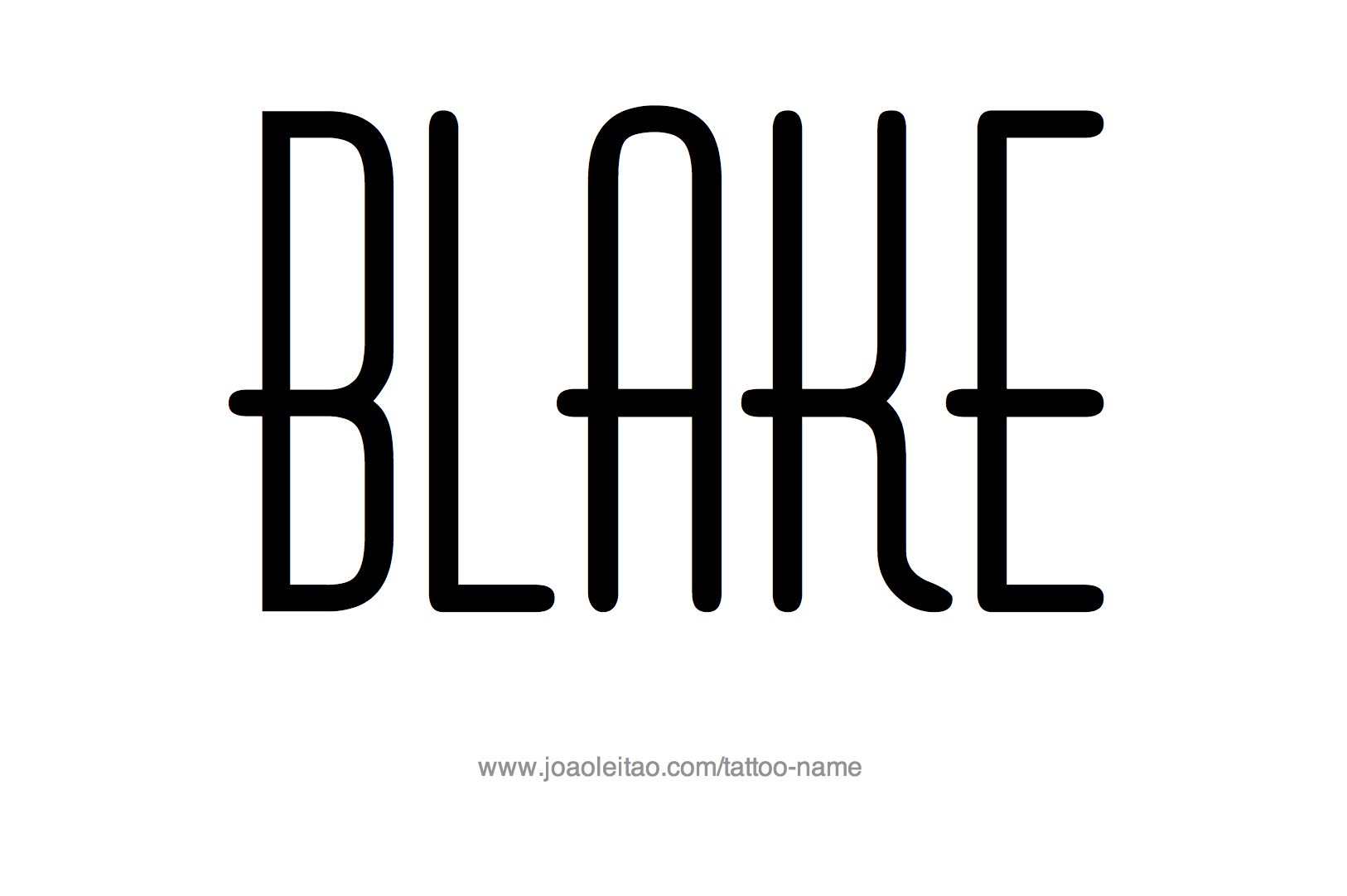 Tattoo Design Name Blake