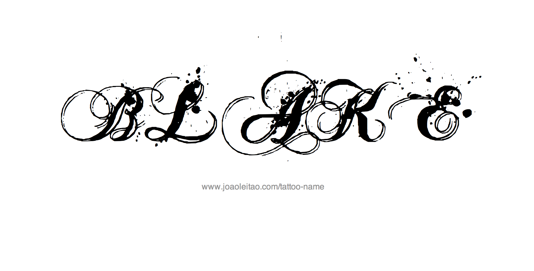 Tattoo Design Name Blake