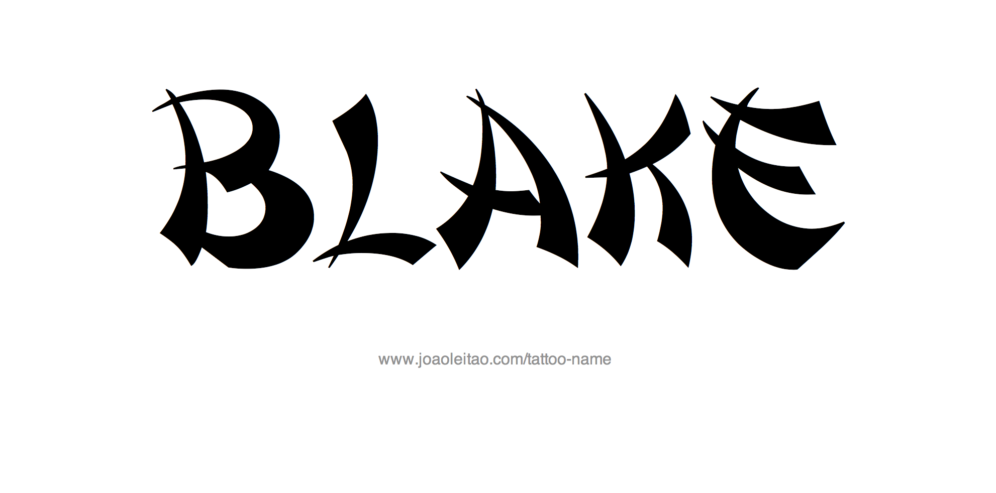 Tattoo Design Name Blake