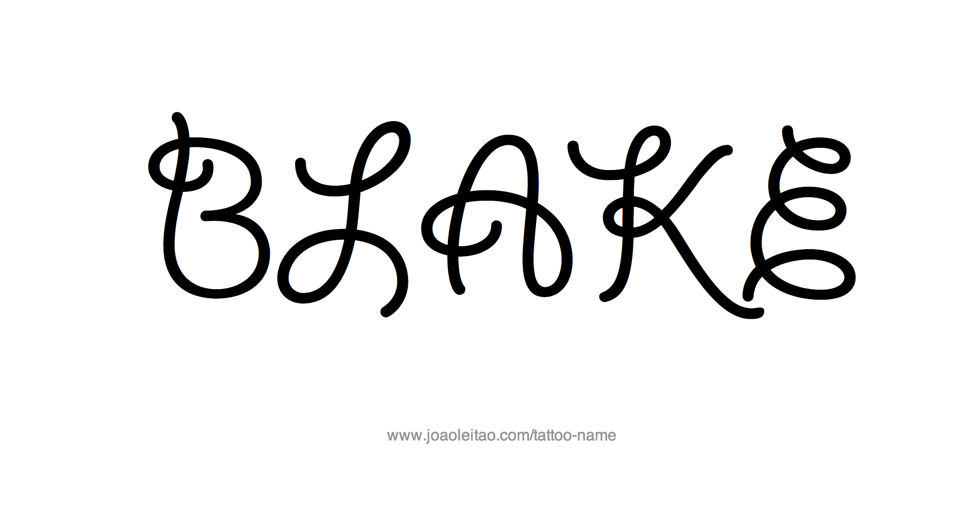 Tattoo Design Name Blake