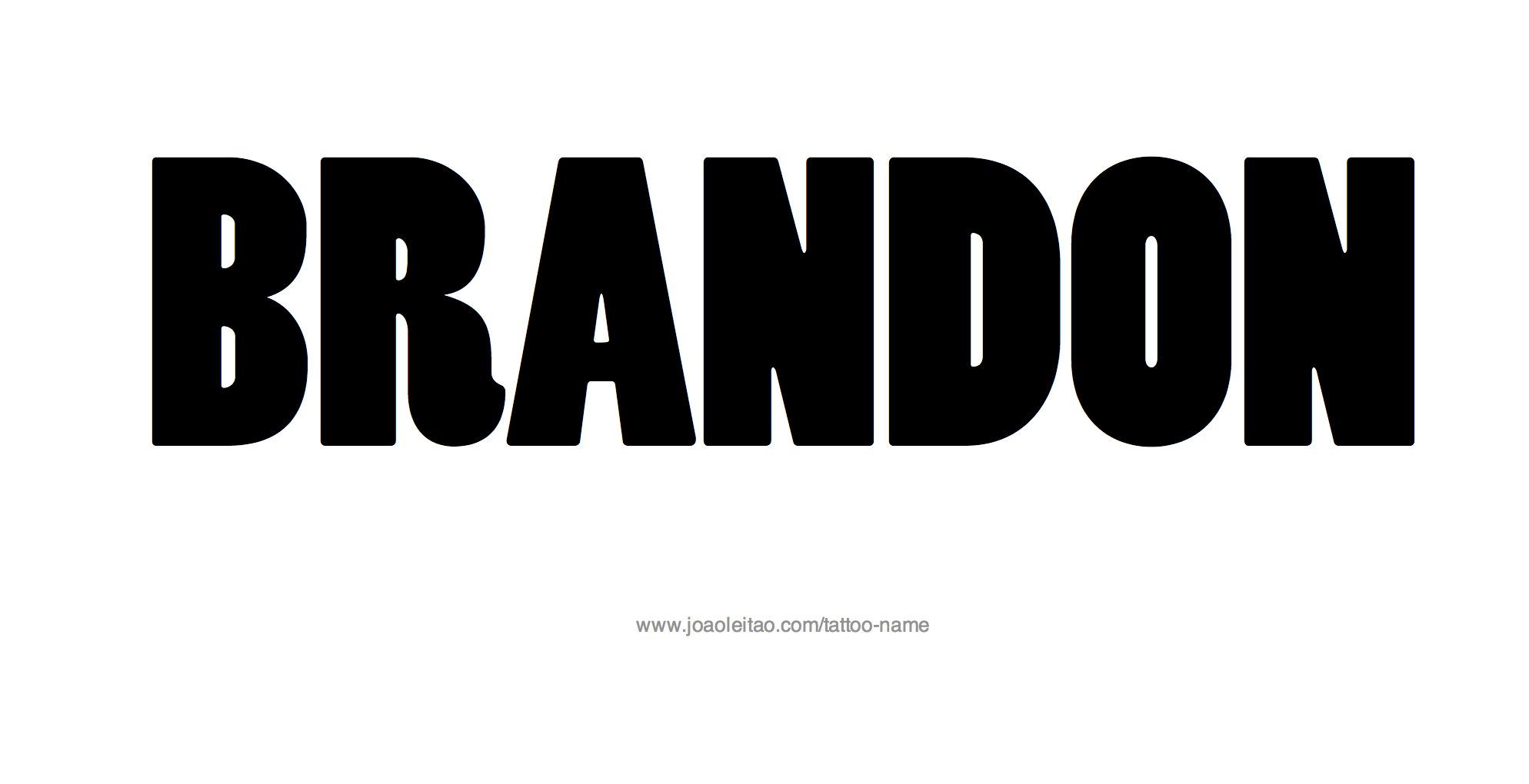 Tattoo Design Name Brandon