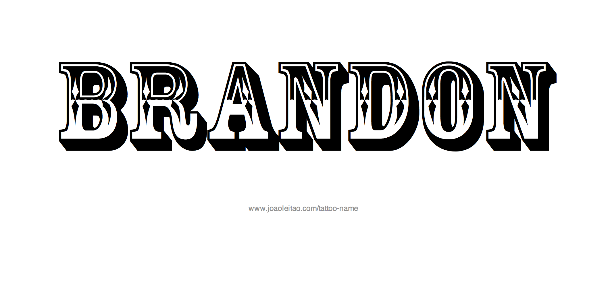 Tattoo Design Name Brandon
