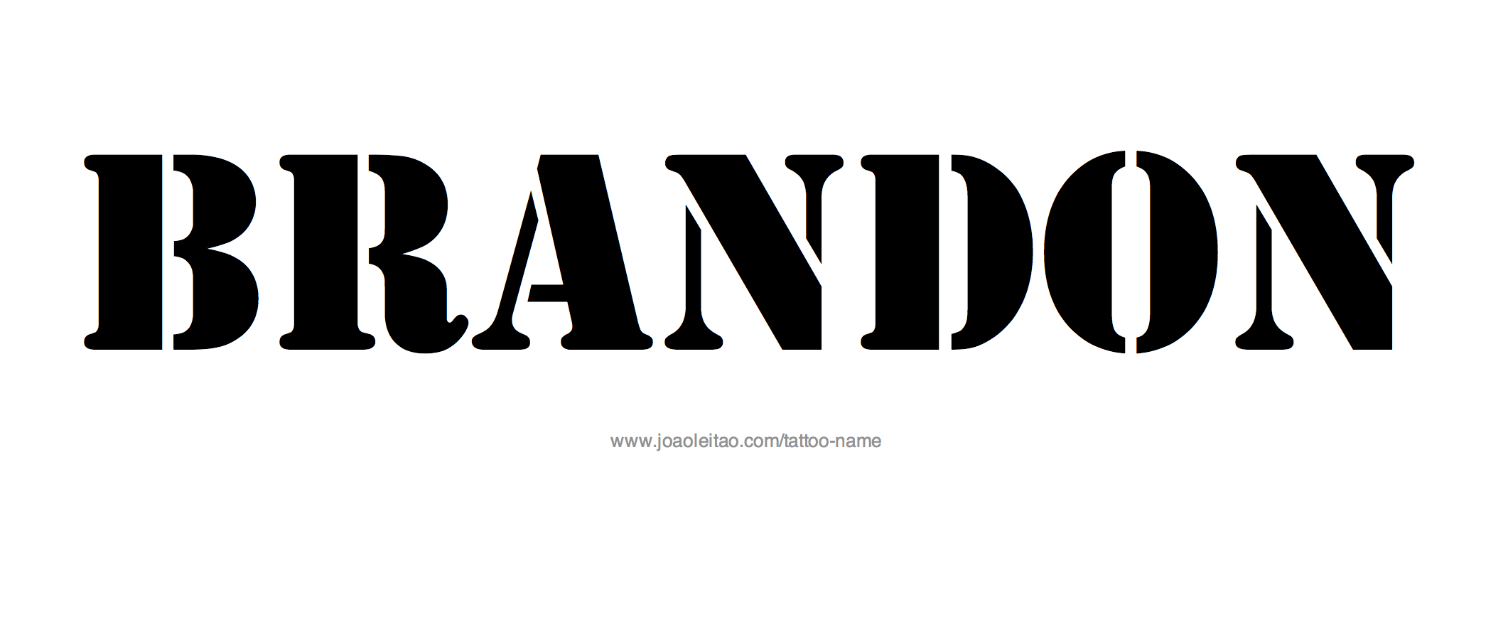 Tattoo Design Name Brandon