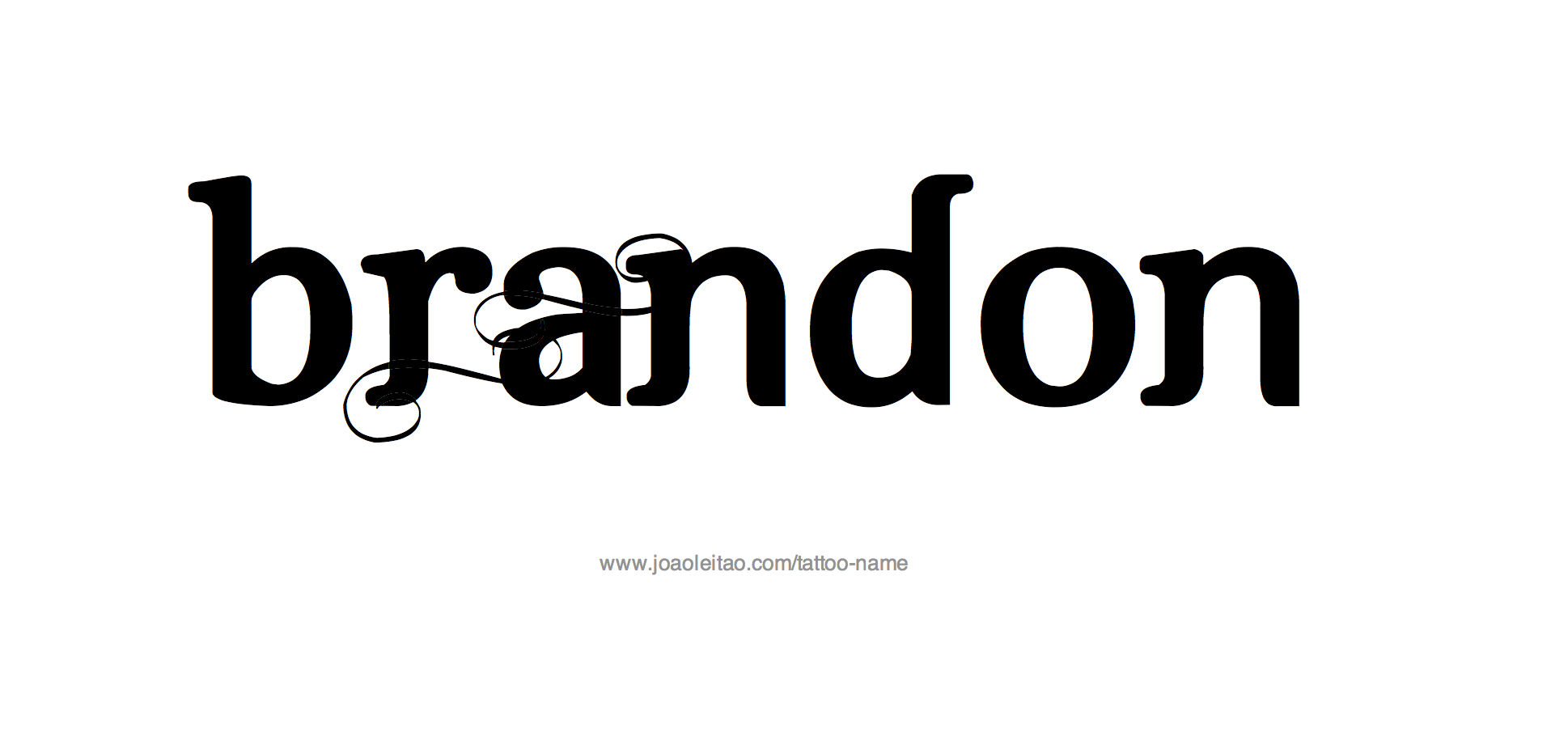 Tattoo Design Name Brandon