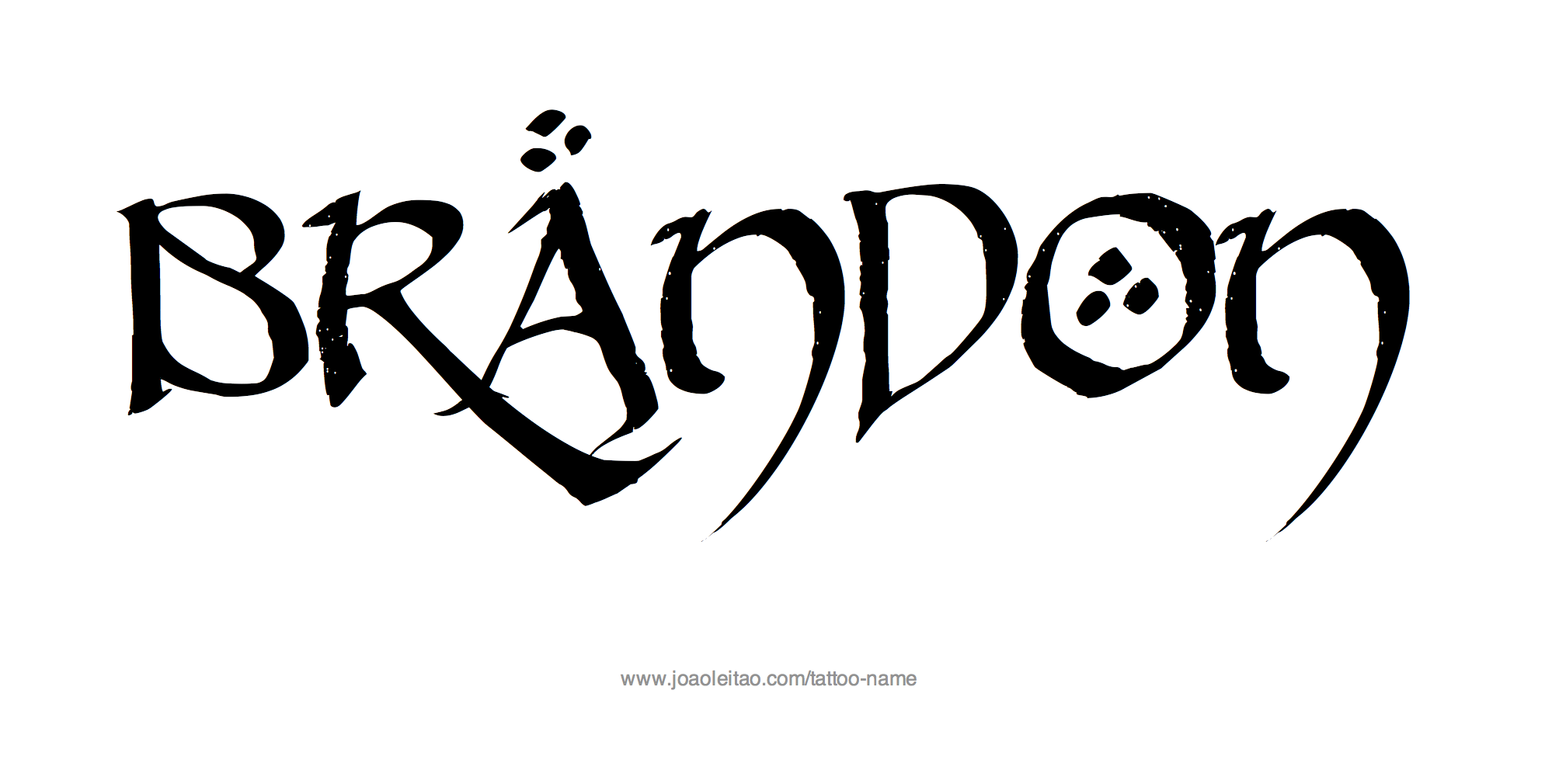 Tattoo Design Name Brandon