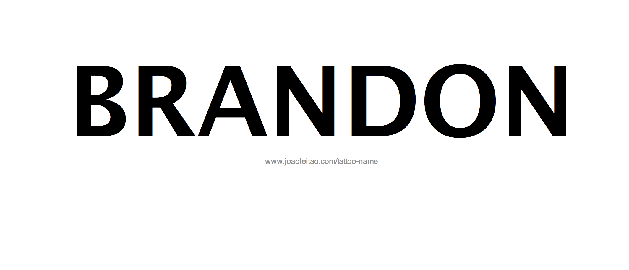 Tattoo Design Name Brandon