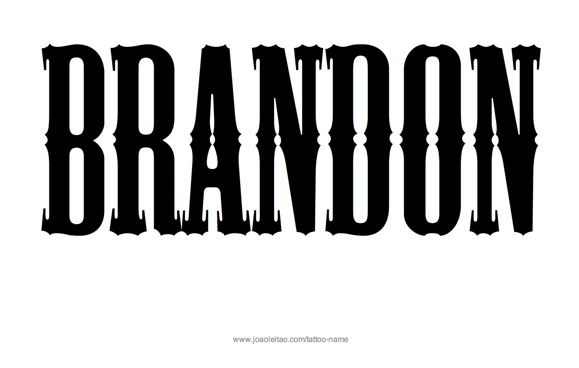 Tattoo Design Name Brandon