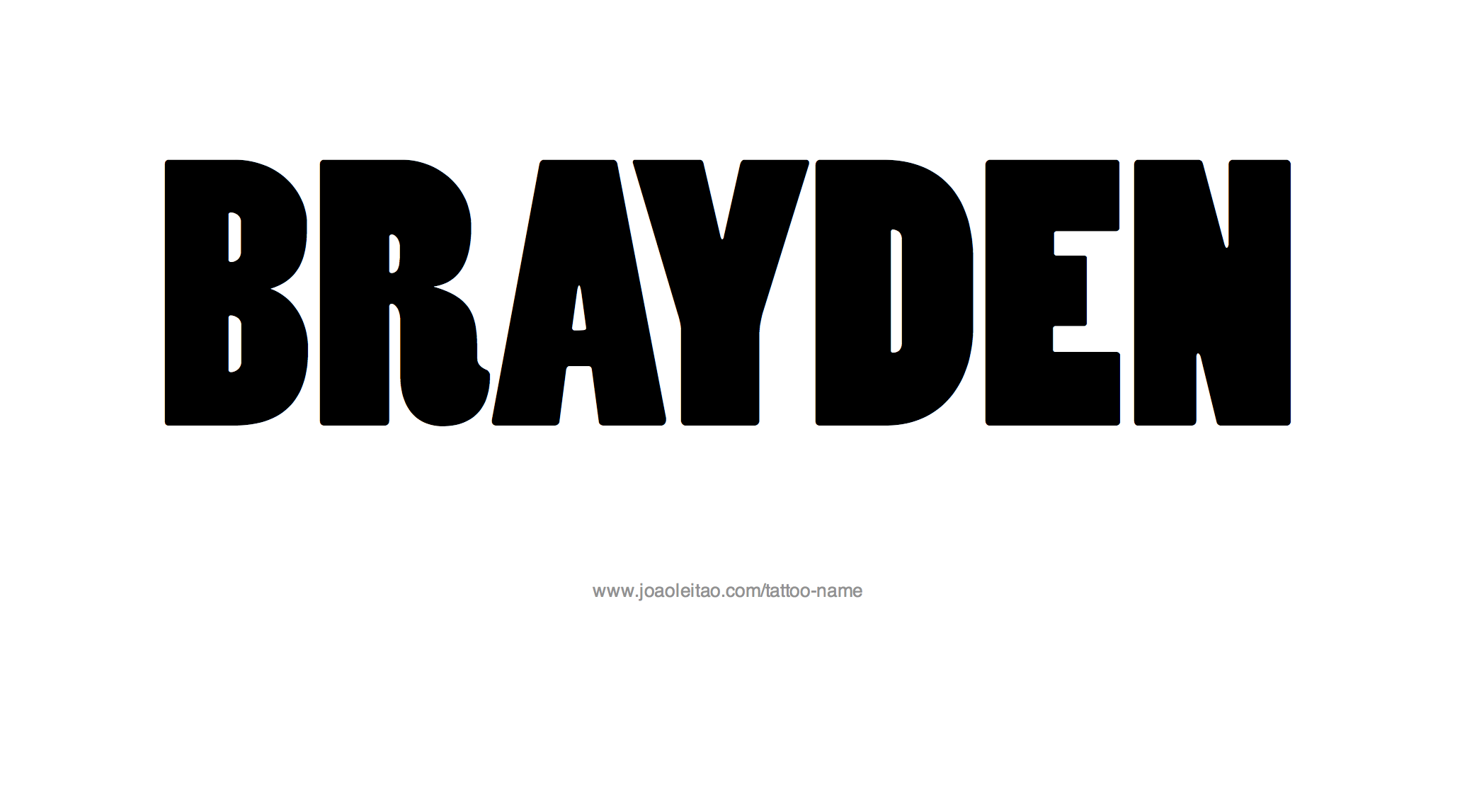 Tattoo Design Name Brayden