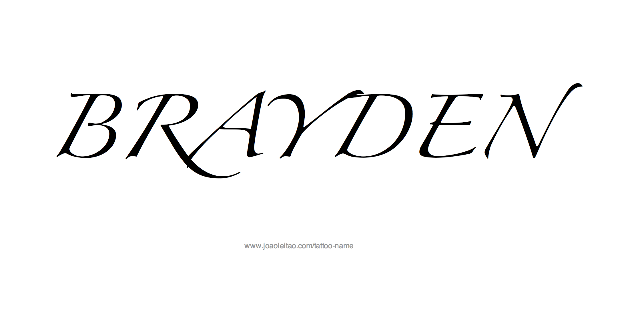 Tattoo Design Name Brayden