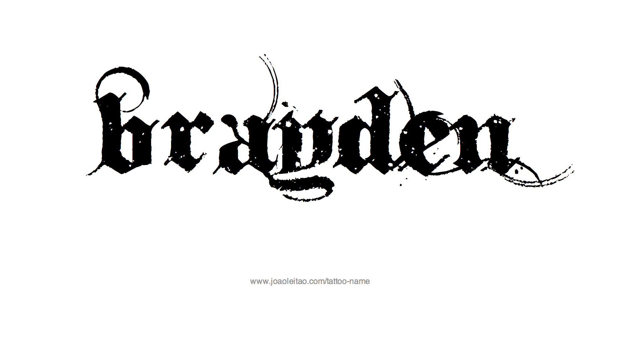 Tattoo Design Name Brayden