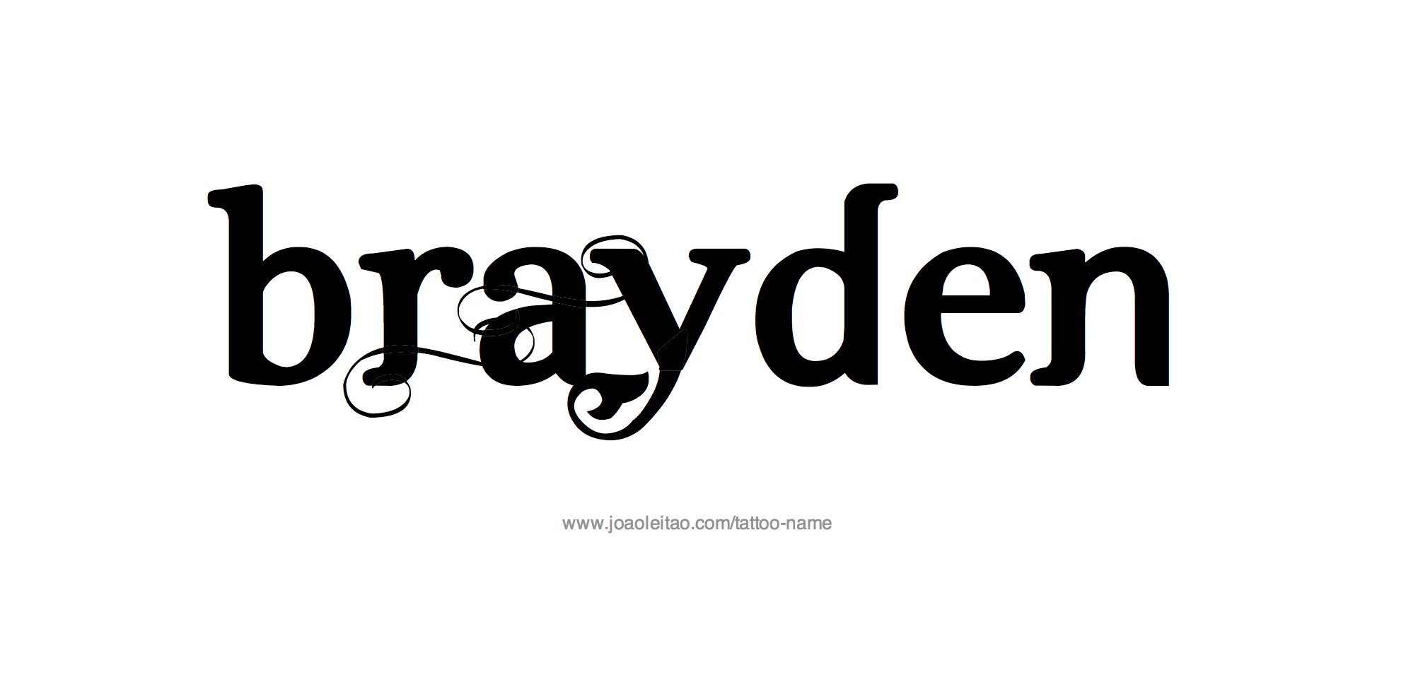 Tattoo Design Name Brayden