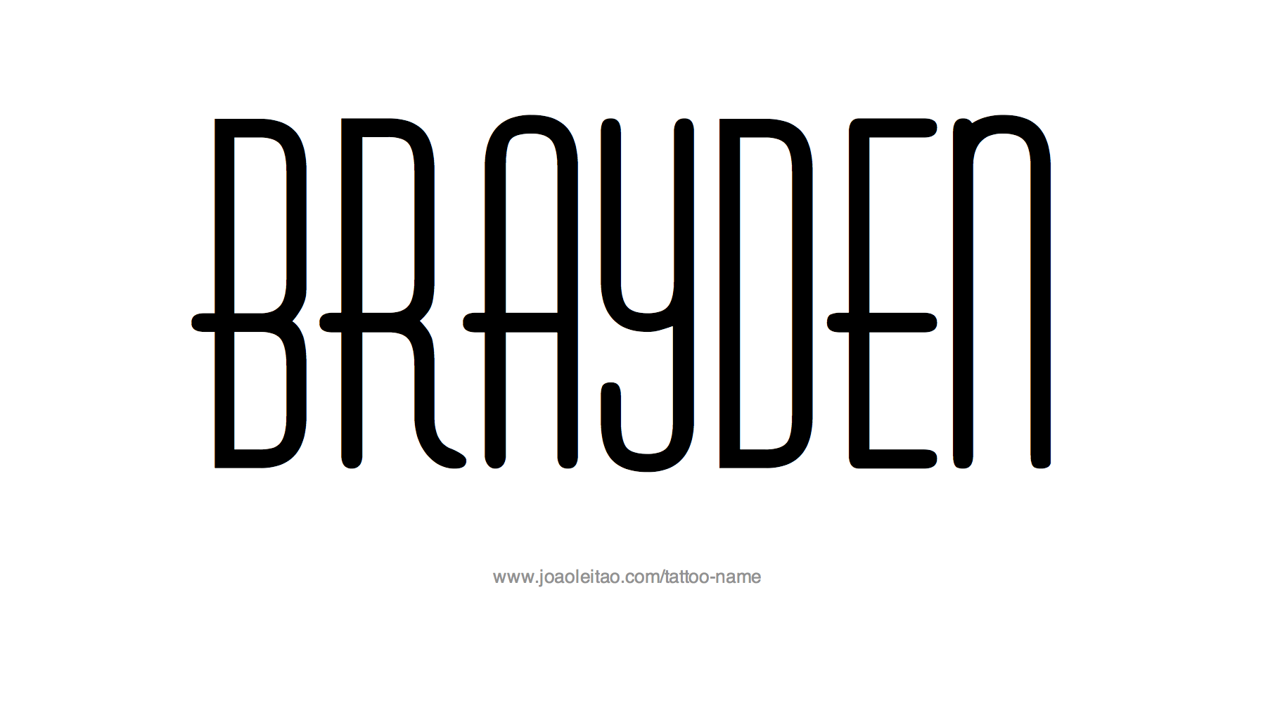Tattoo Design Name Brayden