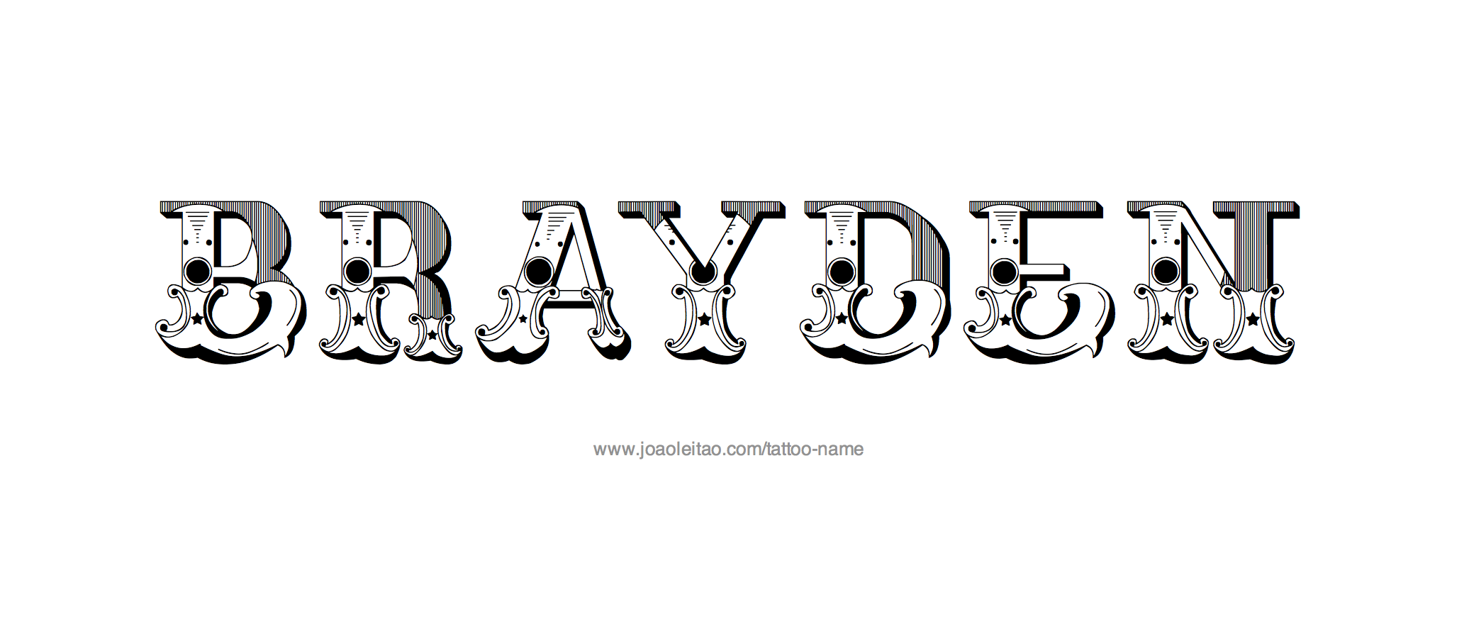 Tattoo Design Name Brayden