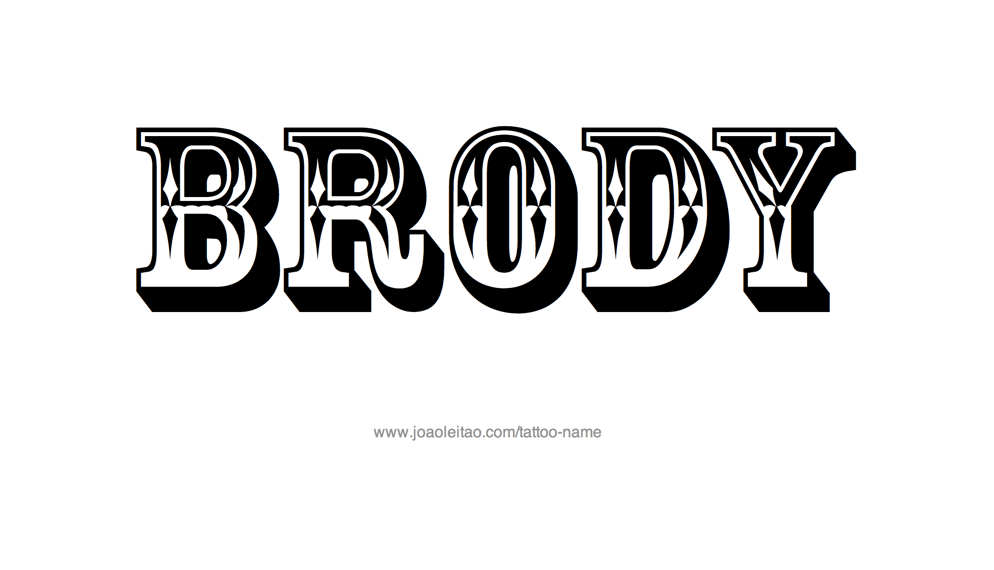 Tattoo Design Name Brody