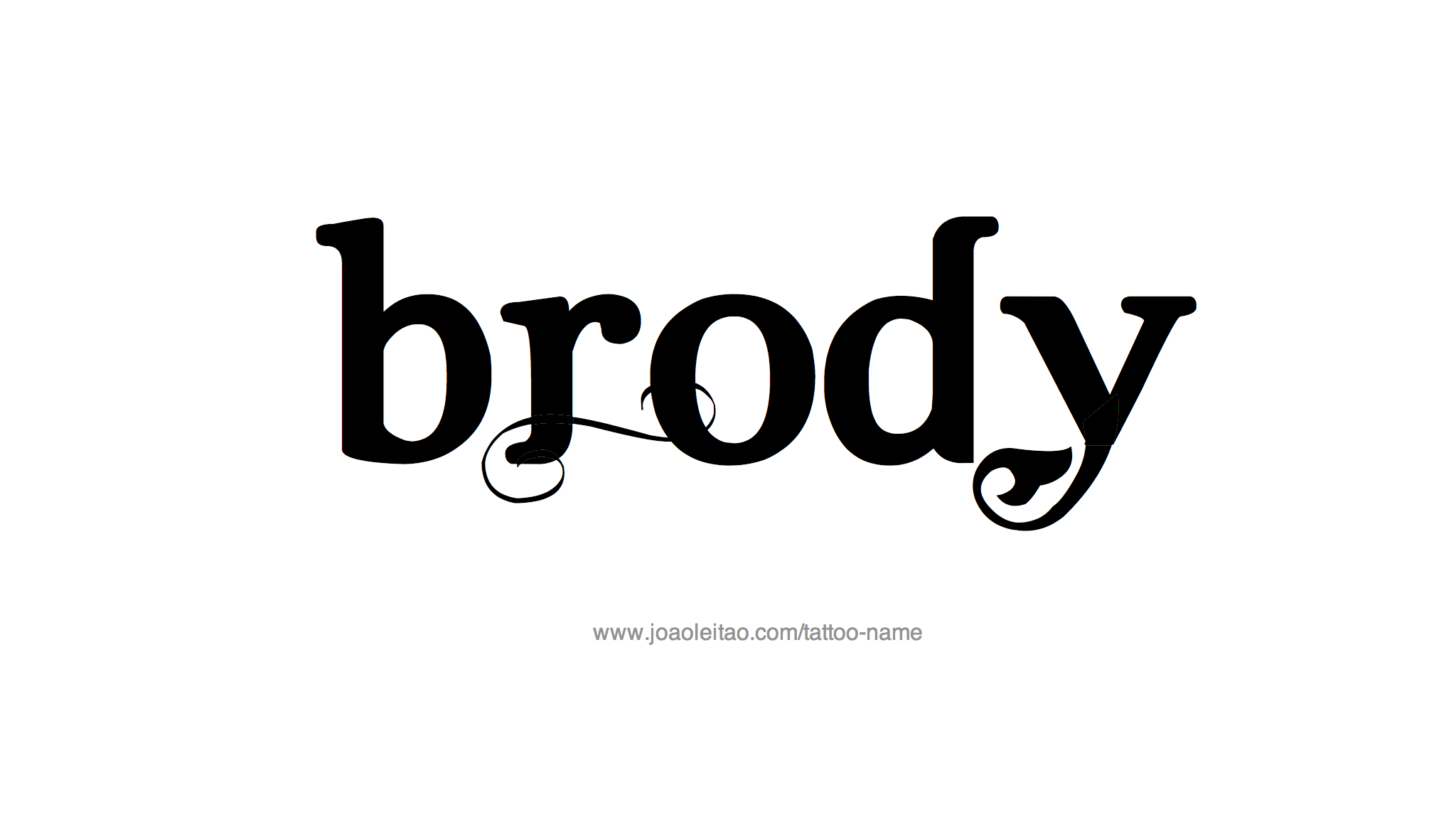 Tattoo Design Name Brody