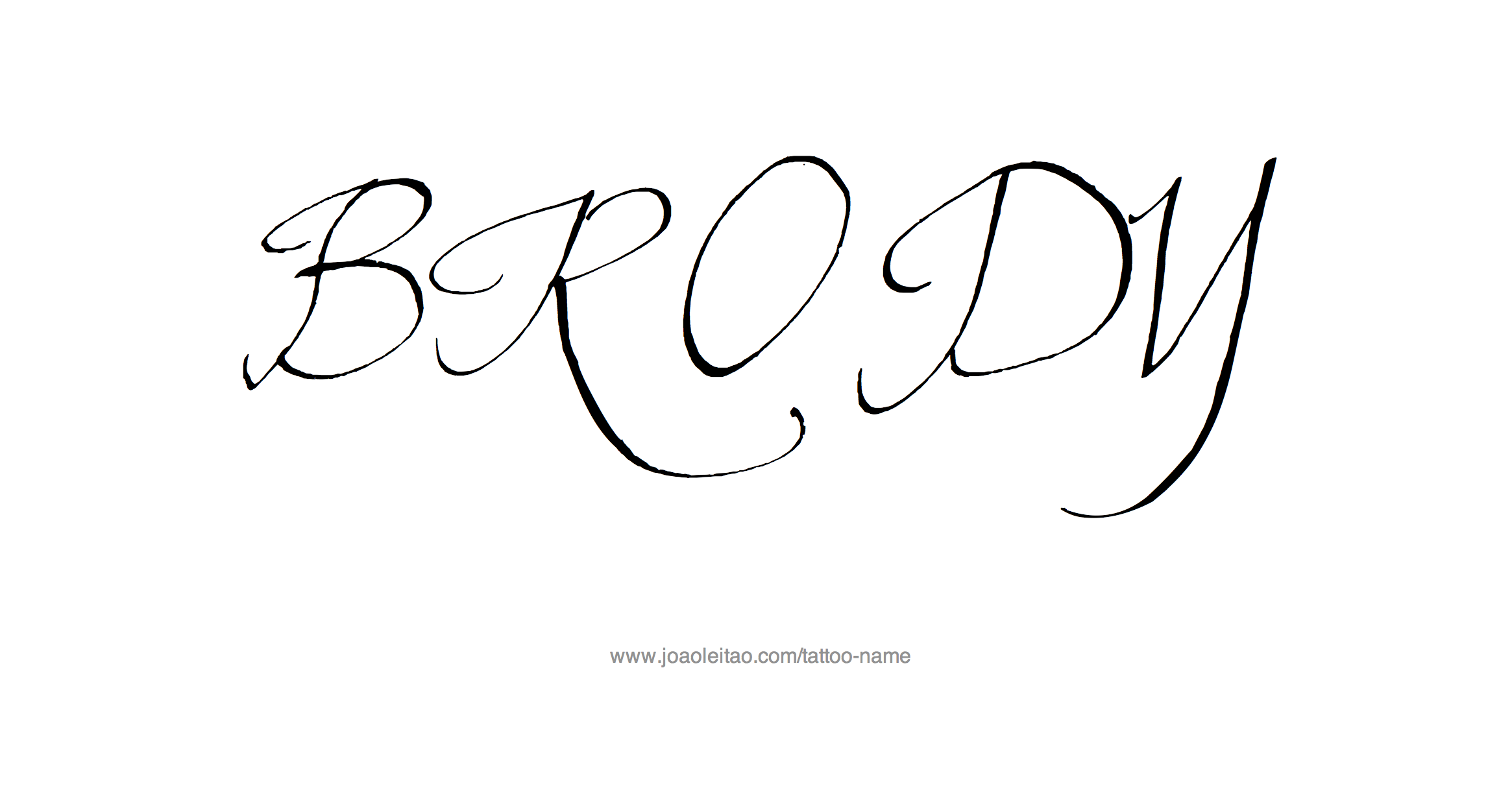 Tattoo Design Name Brody