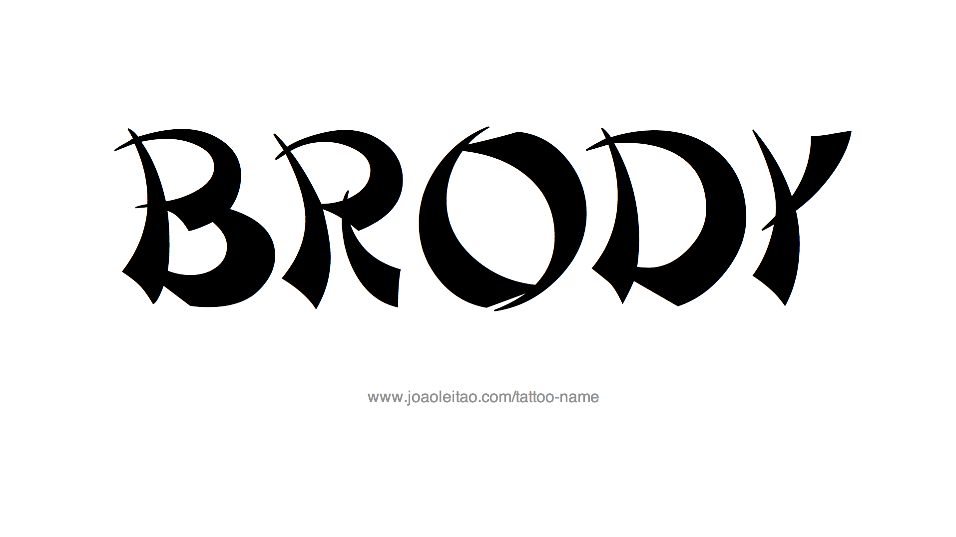 Tattoo Design Name Brody