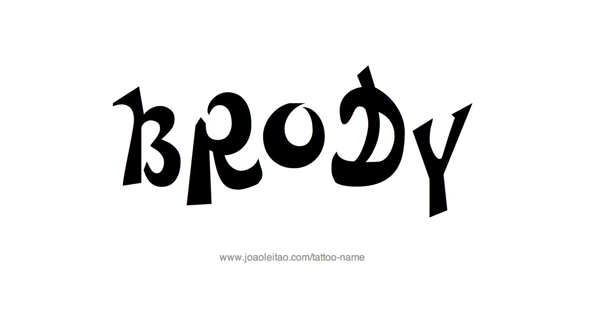 Tattoo Design Name Brody