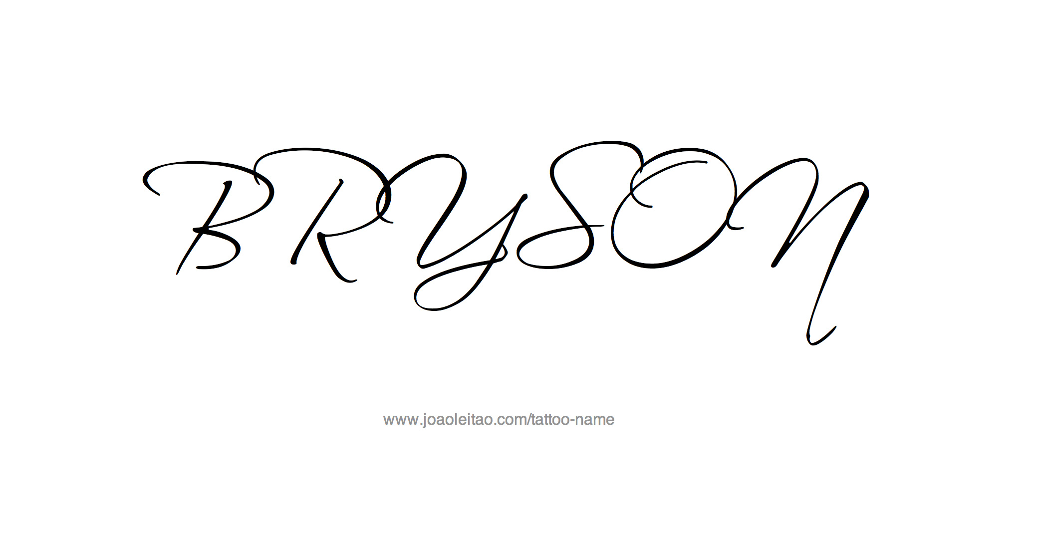 Tattoo Design Name Bryson